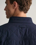 Gant Quilted Jacket Evening Blue