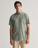 Gant Cotton Linen Shirt Pine Green