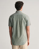 Gant Cotton Linen Shirt Pine Green