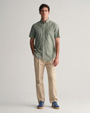 Gant Cotton Linen Shirt Pine Green
