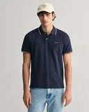 Gant Collar Tipping Polo Evening Blue