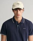 Gant Collar Tipping Polo Evening Blue