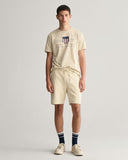 Gant Cotton  Sweat Short Silky Beige
