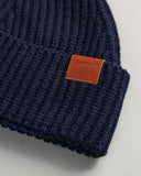 Gant Knitted Shield Beanie Navy