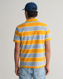 Gant Stripe Polo Medal Yellow