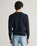 Gant Classic Cotton Crewneck Evening Blue