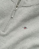 Gant Boys Half Zip Light Grey