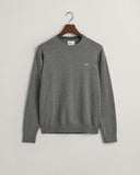 Gant Classic Cotton Crewneck Dark Grey