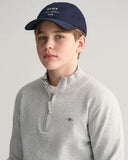 Gant Boys Half Zip Light Grey