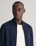 Gant Full Zip Sweater Evening Blue