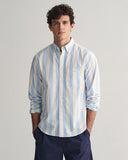 Gant Parasol Stripe Shirt Capri Blue