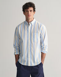 Gant Parasol Stripe Shirt Capri Blue