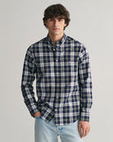 Gant Check Poplin Shirt Classic Blue