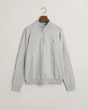 Gant Boys Half Zip Light Grey