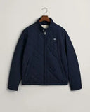 Gant Quilted Jacket Evening Blue