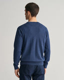 Gant Classic Cotton Crewneck Dark Blue