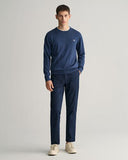 Gant Classic Cotton Crewneck Dark Blue