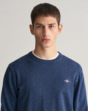 Gant Classic Cotton Crewneck Dark Blue
