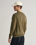 Gant Classic Cotton Crewneck Juniper Green