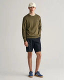 Gant Classic Cotton Crewneck Juniper Green