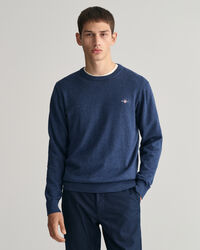 Gant Classic Cotton Crewneck Dark Blue