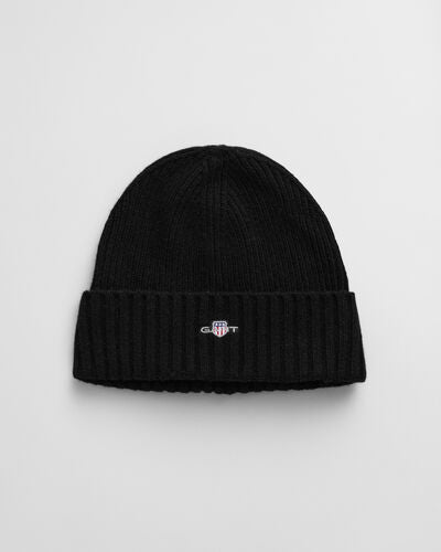 Gant Wool Shield Beanie Black