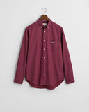 Gant Slim Micro Print Shirt Wine Red
