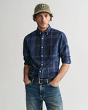 Gant Dyed Check Shirt French Navy