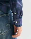 Gant Dyed Check Shirt French Navy