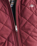 Gant Quilted Gillet Wine Red