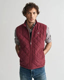 Gant Quilted Gillet Wine Red
