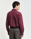Gant Slim Micro Print Shirt Wine Red