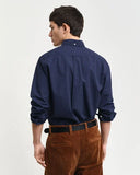 Gant Slim Micro Print Shirt Evening Blue