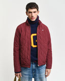 Gant Quilted Jacket Wine Red