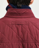 Gant Quilted Jacket Wine Red