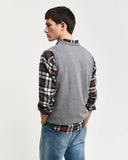Gant V-neck Sleeveless Pullover Grey