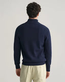 Gant Classic Cotton Half Zip Evening Blue