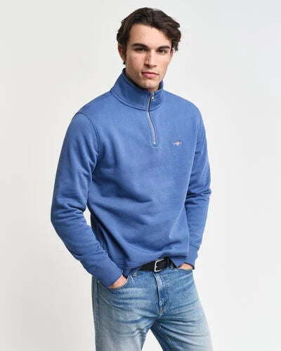 Gant Shield Half Zip Vintage Blue