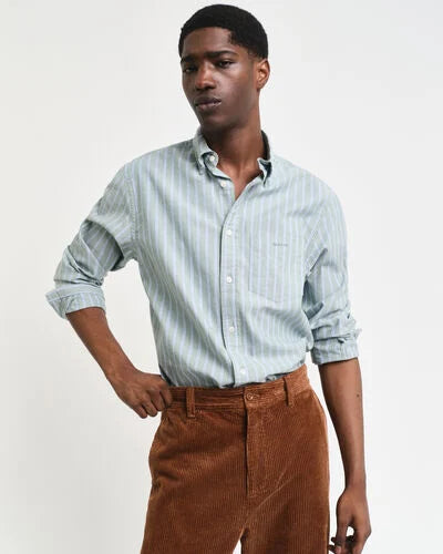 Gant Archive Stripe Shirt Dried Forest