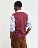 Gant V-neck Sleeveless Pullover Wine Red