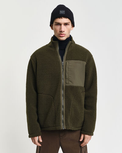 Gant Sherpa Fleece Juniper Green