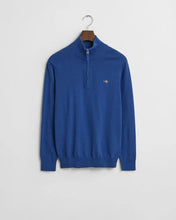 Load image into Gallery viewer, Gant Classic Cotton Half Zip Rich Blue
