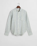 Gant Stripe Linen Shirt Kalmata Green