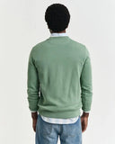 Gant Crew Neck Sweater Kalmata Green