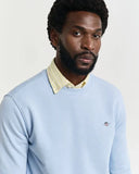Gant Crew Neck Sweater Fresh Blue