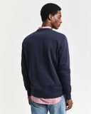 Gant Crew Neck Sweater Evening Blue