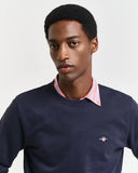 Gant Crew Neck Sweater Evening Blue