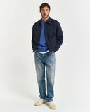 Gant Crew Neck Sweater Rich Blue