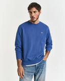 Gant Crew Neck Sweater Rich Blue