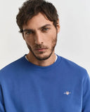 Gant Crew Neck Sweater Rich Blue